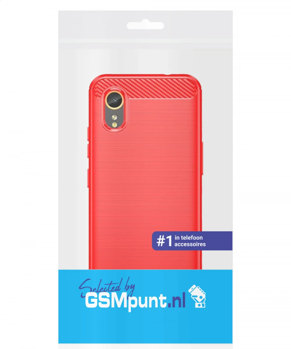 Samsung Galaxy Xcvover 7 Hoesje Geborsteld TPU Flexibele Back Cover Rood afbeelding 9
