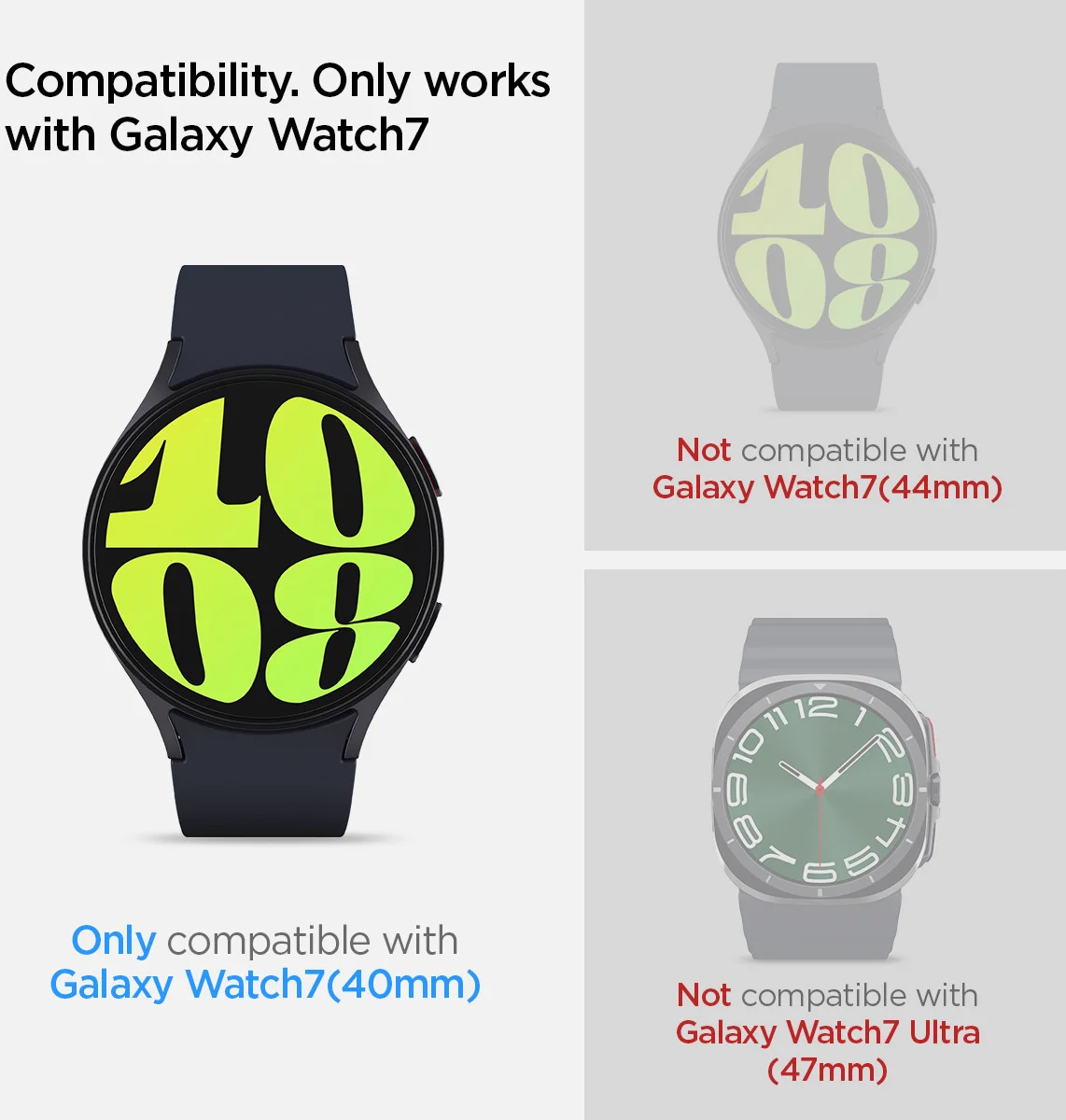 Spigen EZ Fit - Samsung Galaxy Watch 7 40MM Screen Protector Glas 2-Pack afbeelding 8