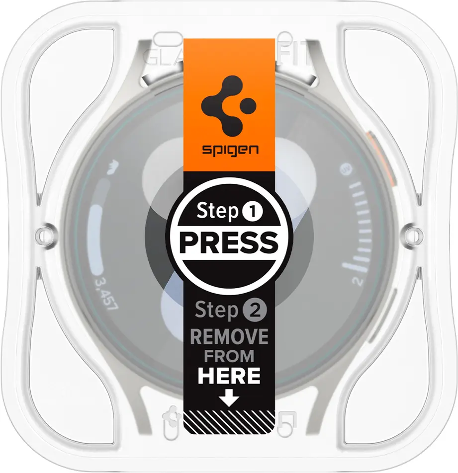 Spigen EZ Fit - Samsung Galaxy Watch 7 44MM Screen Protector Glas 2-Pack afbeelding 10