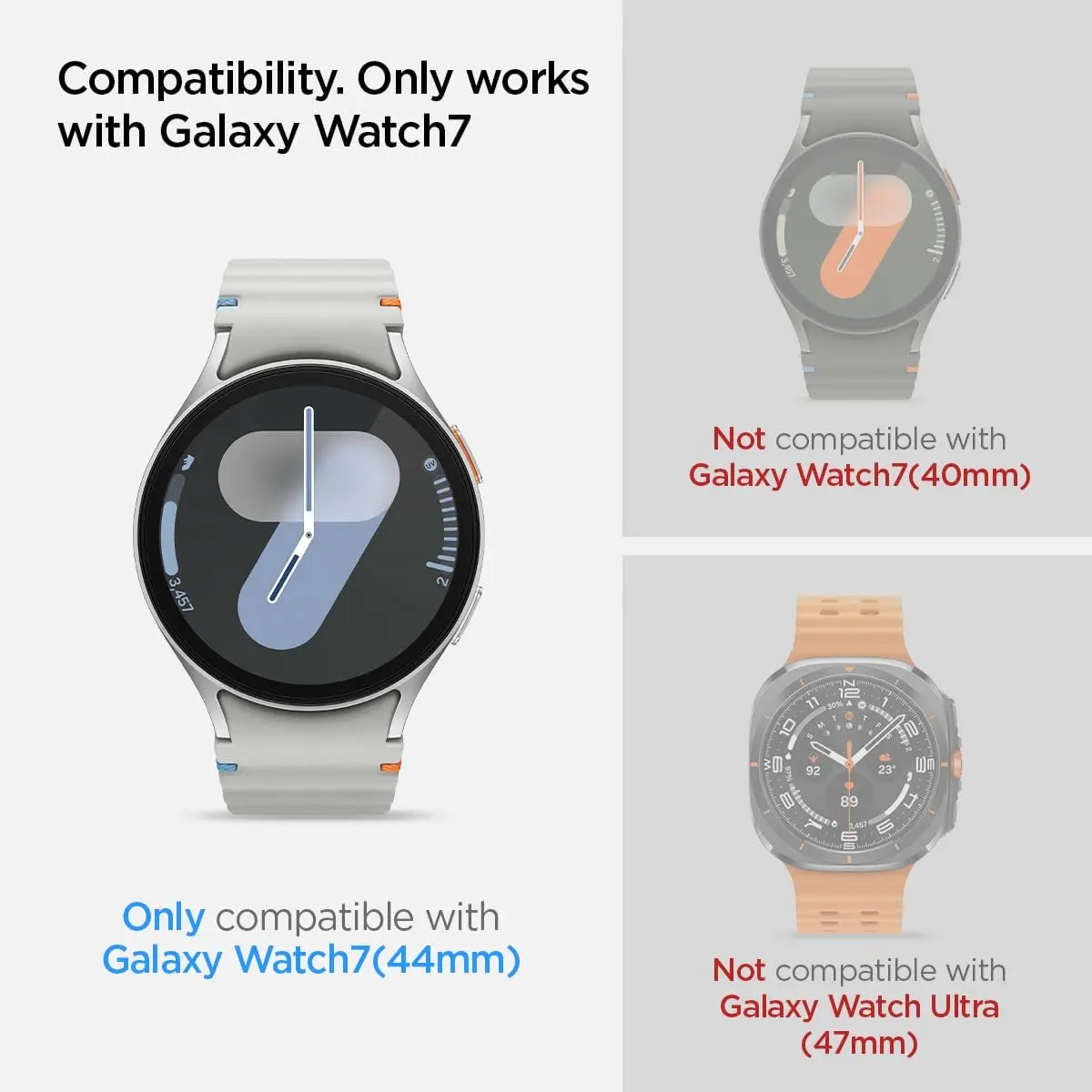 Spigen EZ Fit - Samsung Galaxy Watch 7 44MM Screen Protector Glas 2-Pack afbeelding 8