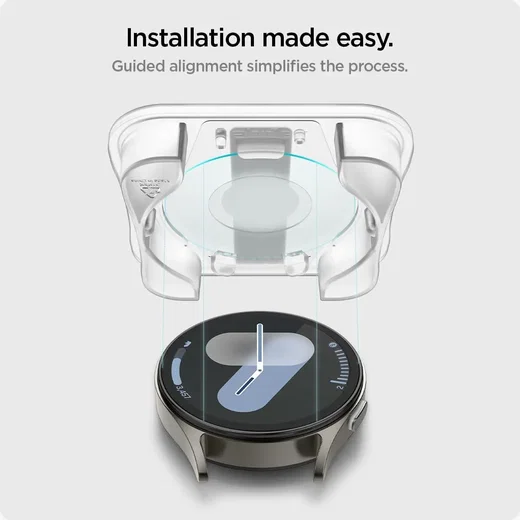 Spigen EZ Fit - Samsung Galaxy Watch 7 44MM Screen Protector Glas 2-Pack afbeelding 3
