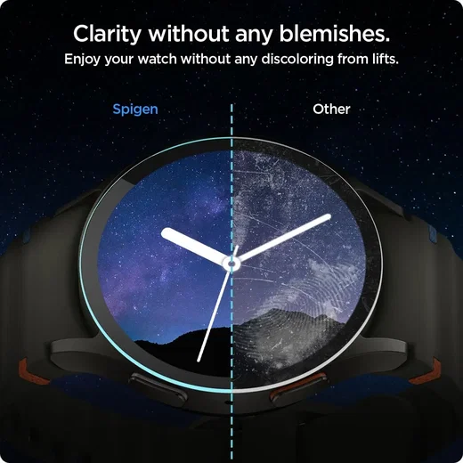 Spigen EZ Fit - Samsung Galaxy Watch 7 44MM Screen Protector Glas 2-Pack afbeelding 6