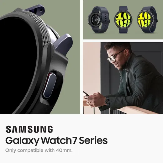 Spigen Liquid Air - Samsung Galaxy Watch 7 40MM Hoesje - Zwart afbeelding 8
