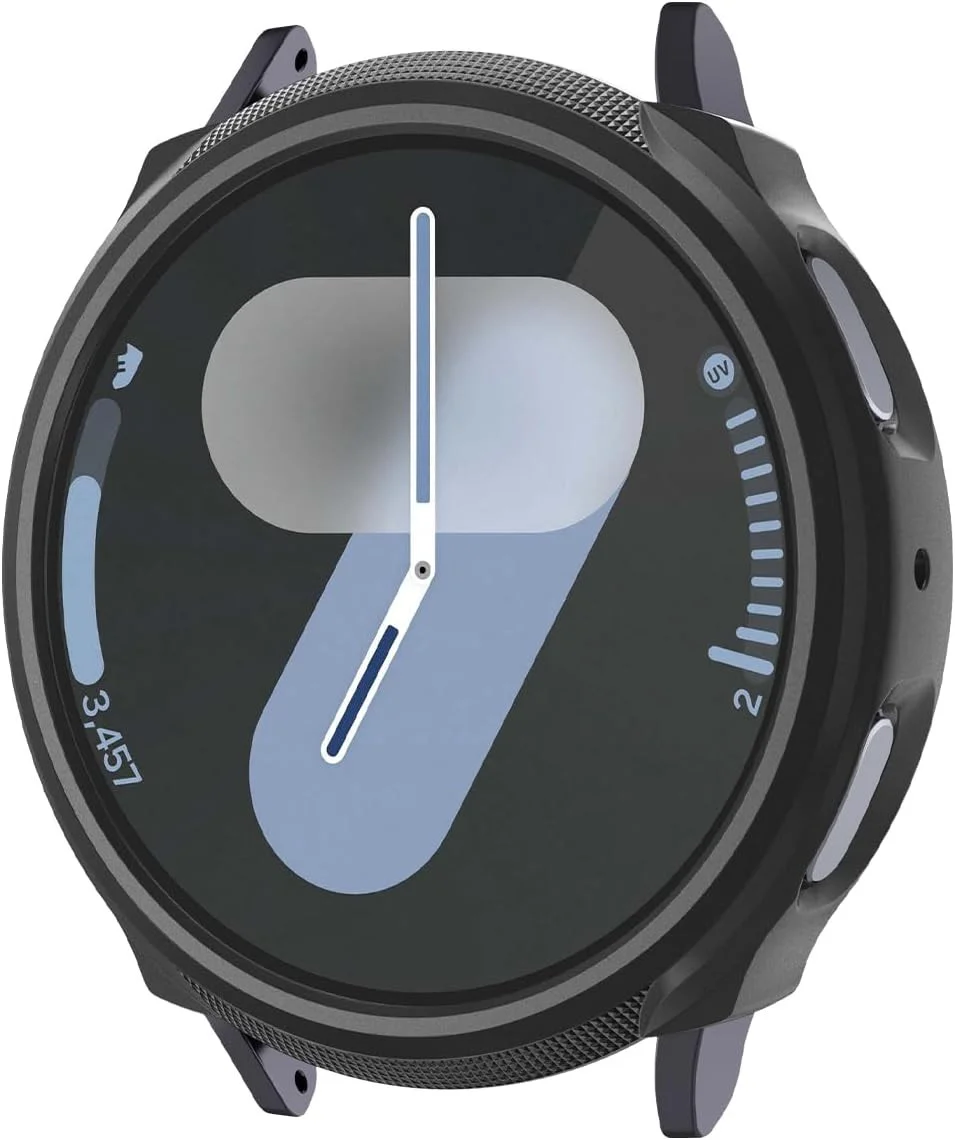 Spigen Liquid Air - Samsung Galaxy Watch 7 44MM Hoesje - Zwart afbeelding 1