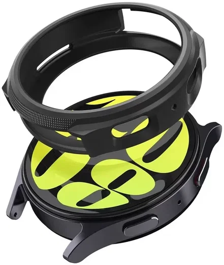 Spigen Liquid Air - Samsung Galaxy Watch 7 44MM Hoesje - Zwart afbeelding 2
