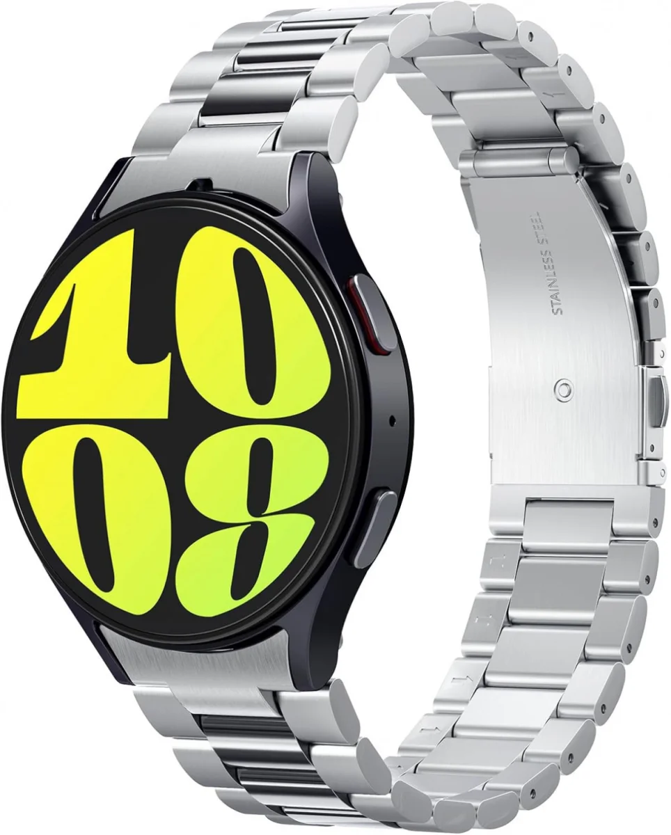 Spigen Modern Fit Galaxy Watch 7 40/44MM, 6 44MM, 6 Classic 43/47MM Band Zilver afbeelding 1
