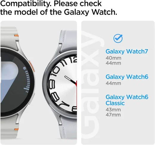 Spigen Modern Fit Galaxy Watch 7 40/44MM, 6 44MM, 6 Classic 43/47MM Band Zilver afbeelding 2