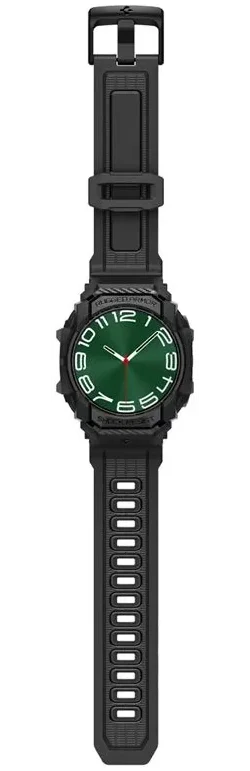 Spigen Rugged Armor Pro - Samsung Galaxy Watch Ultra - Hoesje en Bandje - Zwart afbeelding 10