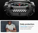 Spigen Rugged Armor Pro - Samsung Galaxy Watch Ultra - Hoesje en Bandje - Zwart afbeelding 8