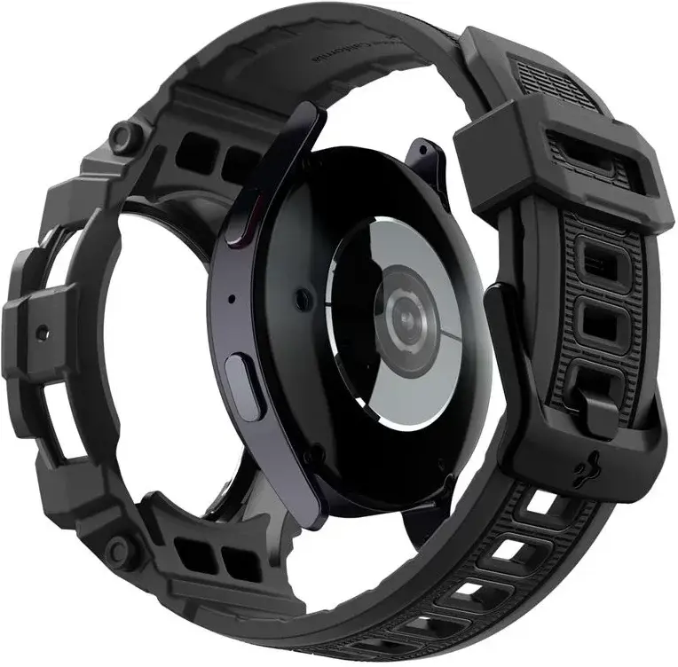 Spigen Rugged Armor Pro - Samsung Galaxy Watch 7 40MM - Hoesje en Bandje - Zwart afbeelding 2