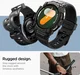 Spigen Rugged Armor Pro - Samsung Galaxy Watch 7 40MM - Hoesje en Bandje - Zwart afbeelding 4