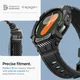 Spigen Rugged Armor Pro - Samsung Galaxy Watch 7 40MM - Hoesje en Bandje - Zwart afbeelding 5