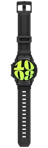Spigen Rugged Armor Pro - Samsung Galaxy Watch 7 44MM - Hoesje en Bandje - Zwart afbeelding 11