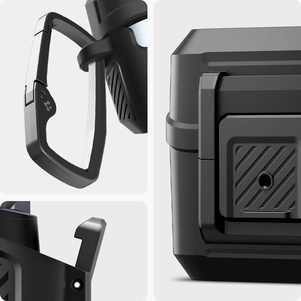 Spigen Lock Fit Samsung Galaxy Buds 3 / Buds 3 Pro Hoesje Zwart afbeelding 8