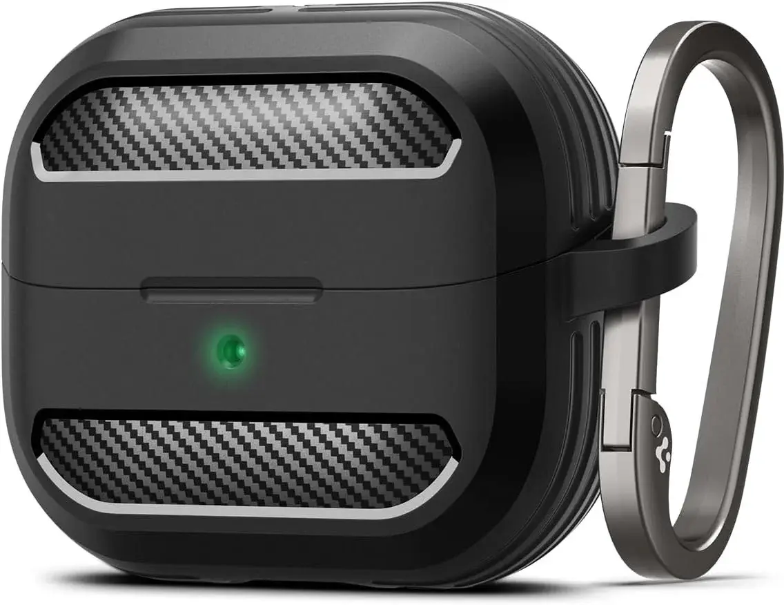 Spigen Rugged Armor Samsung Galaxy Buds 3 / 3 Pro Hoesje Zwart afbeelding 1