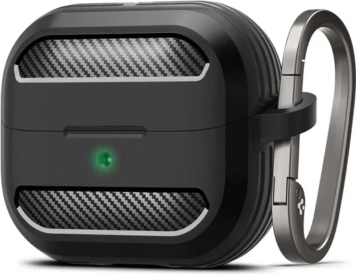 Spigen Rugged Armor Samsung Galaxy Buds 3 / 3 Pro Hoesje Zwart afbeelding 1