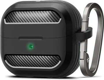 Spigen Rugged Armor Samsung Galaxy Buds 3 / 3 Pro Hoesje Zwart