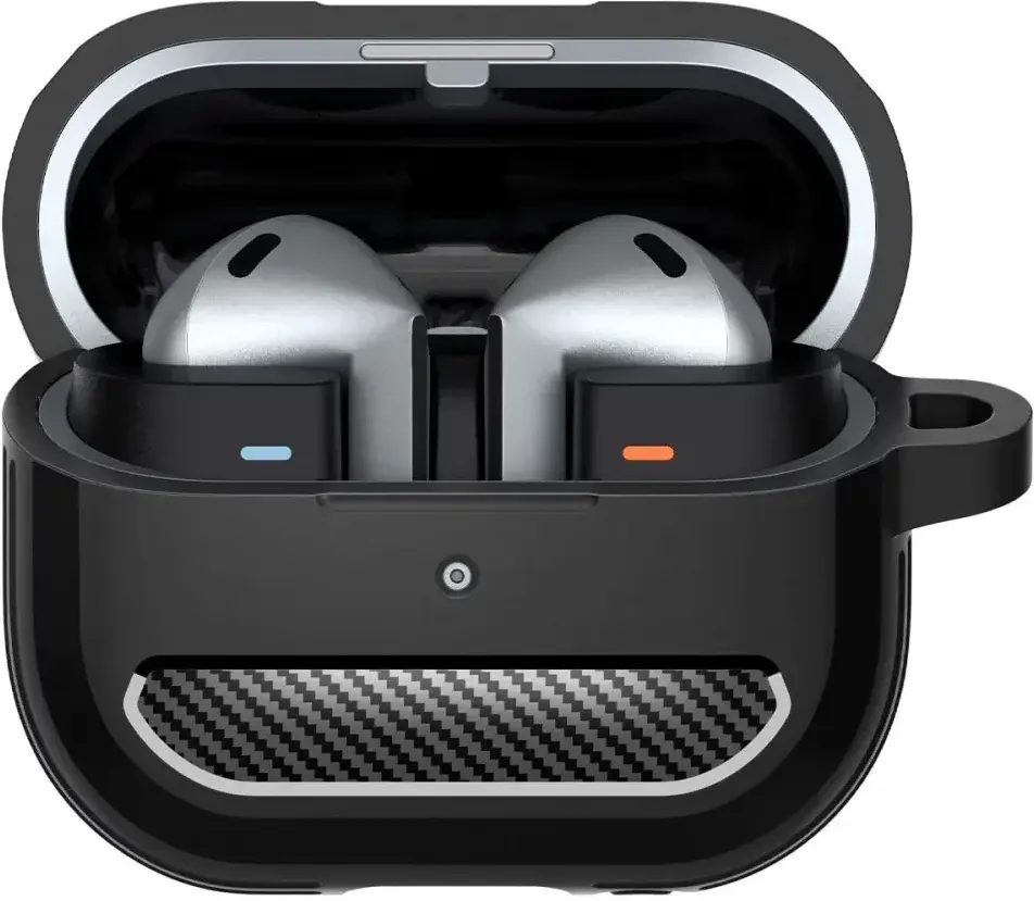 Spigen Rugged Armor Samsung Galaxy Buds 3 / 3 Pro Hoesje Zwart afbeelding 2
