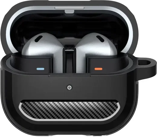 Spigen Rugged Armor Samsung Galaxy Buds 3 / 3 Pro Hoesje Zwart afbeelding 2