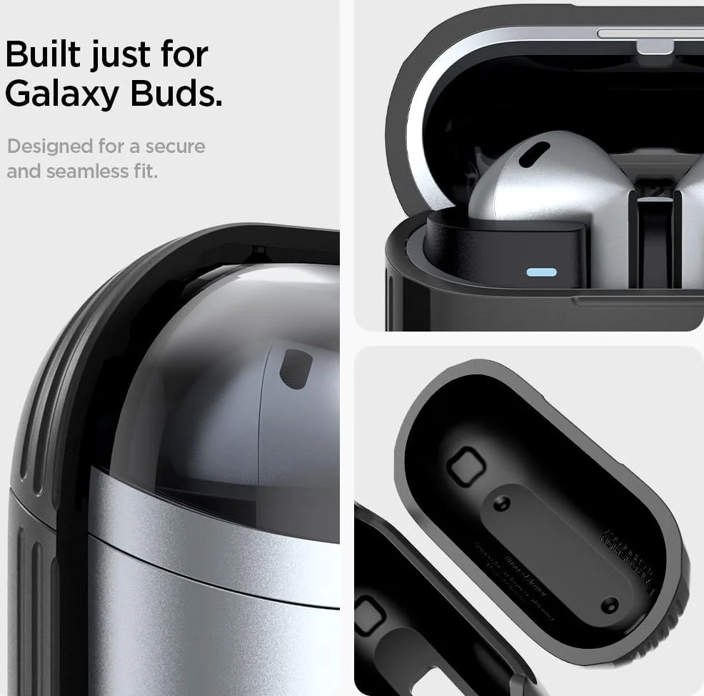 Spigen Rugged Armor Samsung Galaxy Buds 3 / 3 Pro Hoesje Zwart afbeelding 5