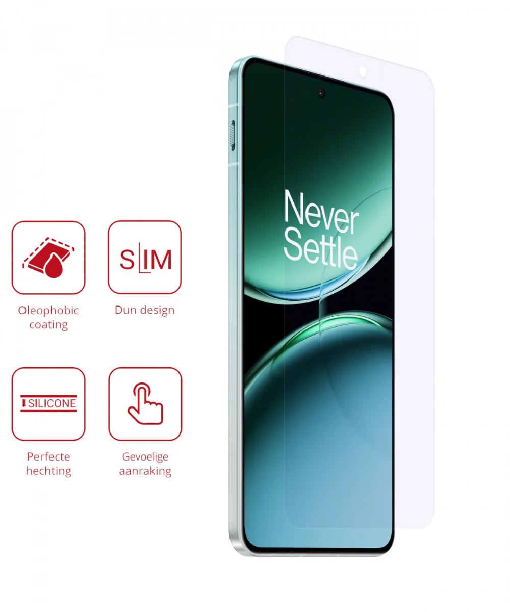 Rosso OnePlus Nord 4 Screen Protector Case Friendly Folie Duo Pack afbeelding 2
