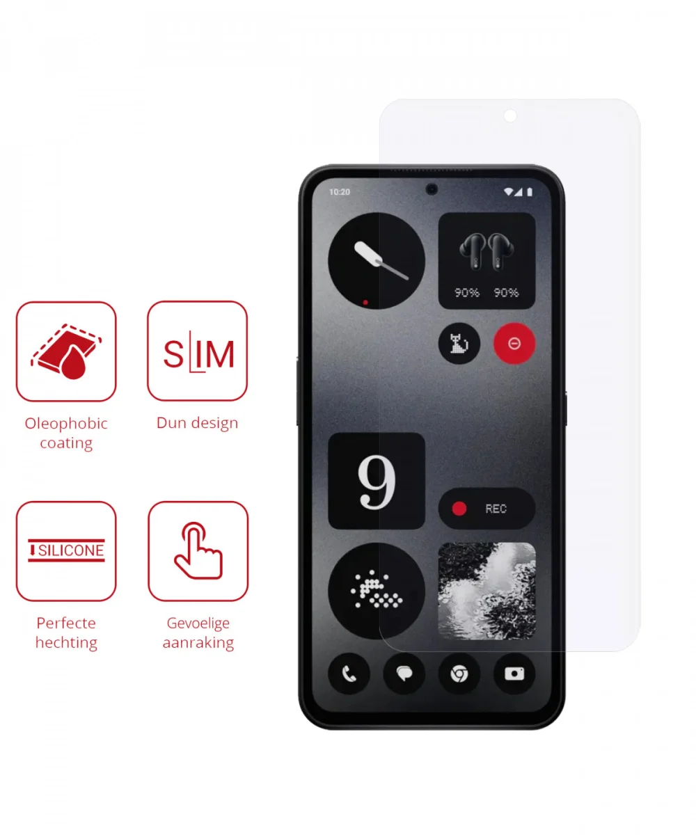 Rosso Nothing CMF Phone 1 Screen Protector Ultra Clear Duo Pack afbeelding 2