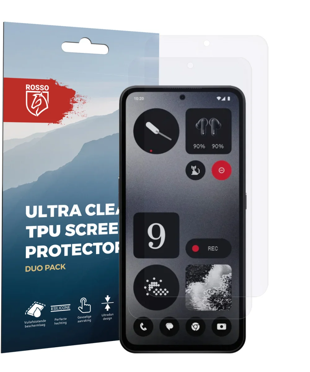 Rosso Nothing CMF Phone 1 Screen Protector Ultra Clear Duo Pack afbeelding 6