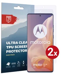 Rosso Motorola Moto G85 Screen Protector Ultra Clear Duo Pack afbeelding