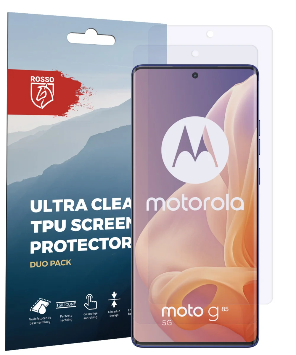 Rosso Motorola Moto G85 Screen Protector Ultra Clear Duo Pack afbeelding 7