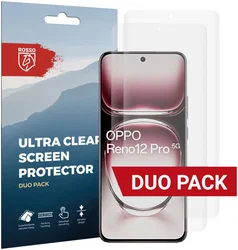 Rosso Oppo Reno 12 Pro Screen Protector Ultra Clear Duo Pack afbeelding
