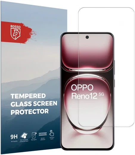 Rosso Oppo Reno 12 9H Tempered Glass Screen Protector afbeelding 1