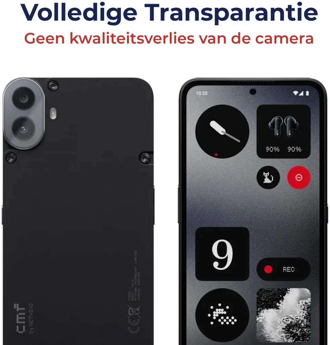 Rosso Nothing CMF Phone 1 Camera Lens Protector Transparant afbeelding 5