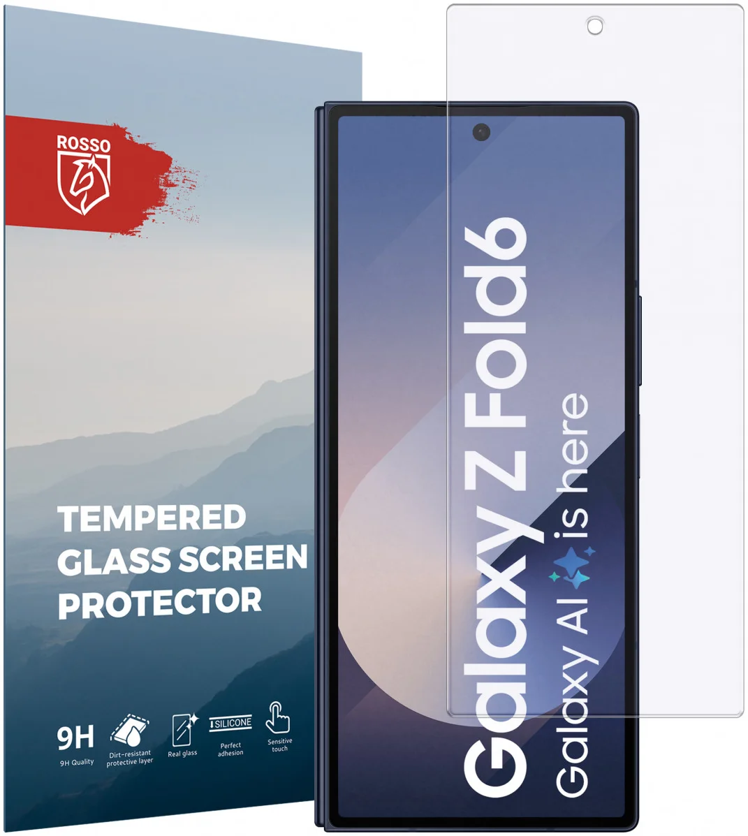 Rosso Samsung Galaxy Z Fold 6 9H Tempered Glass Screen Protector Voorkant afbeelding 1