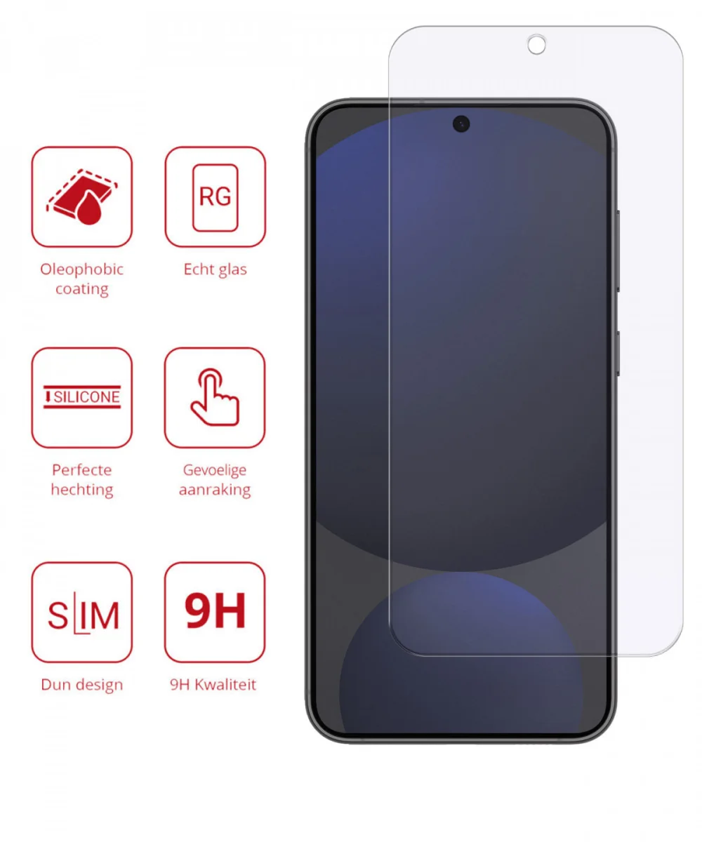 Rosso Samsung Galaxy S24 FE 9H Tempered Glass Screen Protector afbeelding 2