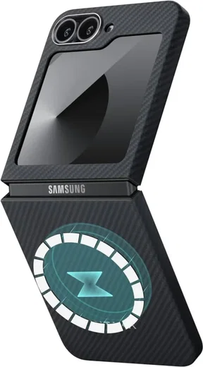 PITAKA MagEZ 5 Samsung Galaxy Z Flip 6 Hoesje 600D Ultra Dun MagSafe Zwart afbeelding 1