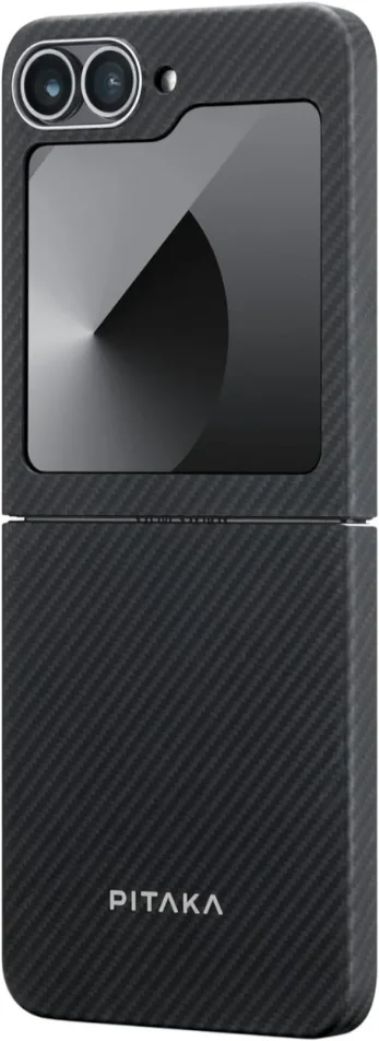 PITAKA MagEZ 5 Samsung Galaxy Z Flip 6 Hoesje 600D Ultra Dun MagSafe Zwart afbeelding 2