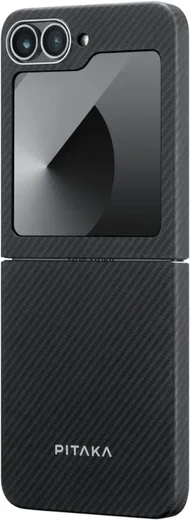 PITAKA MagEZ 5 Samsung Galaxy Z Flip 6 Hoesje 600D Ultra Dun MagSafe Zwart afbeelding 2