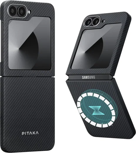 PITAKA MagEZ 5 Samsung Galaxy Z Flip 6 Hoesje 600D Ultra Dun MagSafe Zwart afbeelding 15