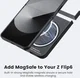 PITAKA MagEZ 5 Samsung Galaxy Z Flip 6 Hoesje 600D Ultra Dun MagSafe Zwart afbeelding 6