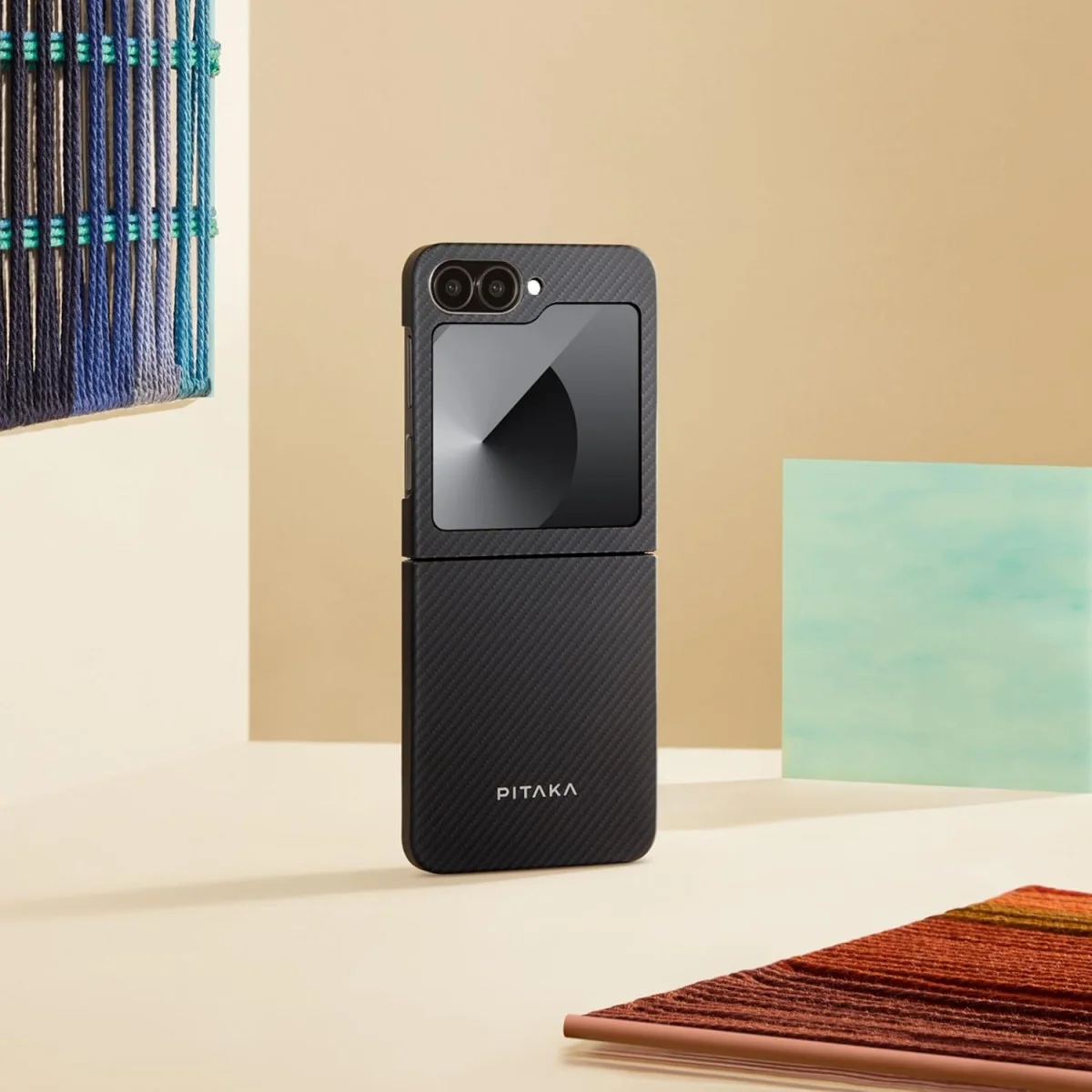 PITAKA MagEZ 5 Samsung Galaxy Z Flip 6 Hoesje 600D Ultra Dun MagSafe Zwart afbeelding 9