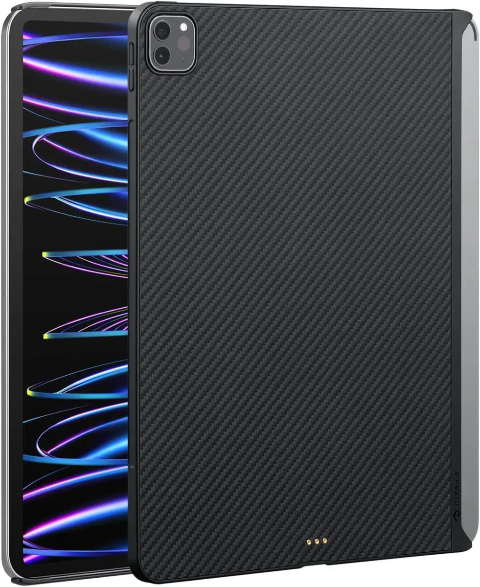 PITAKA MagEZ Apple iPad Pro 11 (2022/2021) Hoes Back Cover Zwart afbeelding 1