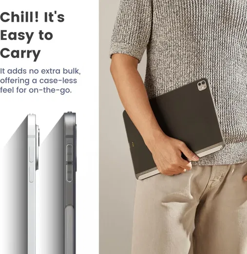 PITAKA MagEZ Apple iPad Pro 11 (2022/2021) Hoes Back Cover Zwart afbeelding 7