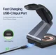 Duzzona Qi2 3-in-1 MagSafe Oplader iPhone/AirPods (Pro)/Apple Watch Transparant afbeelding 4
