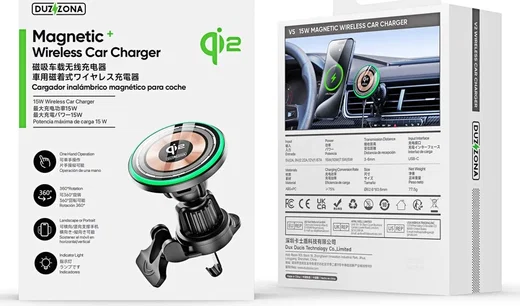 Duzzona V5 Qi2 MagSafe Ventilatierooster Telefoonhouder Draadloos Opladen 15W afbeelding 13