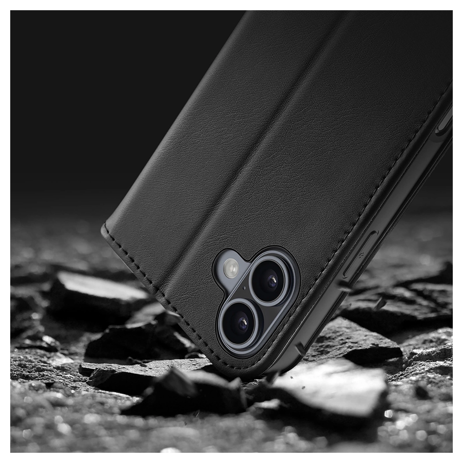 Dux Ducis Hivo Apple iPhone 16 Hoesje RFID Book Case Zwart afbeelding 9