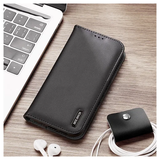 Dux Ducis Hivo Apple iPhone 16 Hoesje RFID Book Case Zwart afbeelding 11
