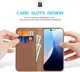 Dux Ducis Hivo Apple iPhone 16 Hoesje RFID Book Case Bruin afbeelding 2