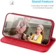 Dux Ducis Hivo Apple iPhone 16 Pro Max Hoesje RFID Book Case Rood afbeelding 3