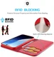Dux Ducis Hivo Apple iPhone 16 Pro Max Hoesje RFID Book Case Rood afbeelding 4