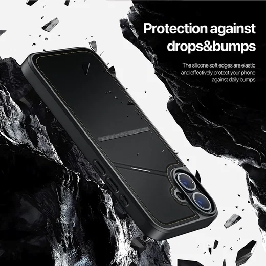 Dux Ducis Rafi II Apple iPhone 16 Hoesje MagSafe Back Cover Zwart afbeelding 9